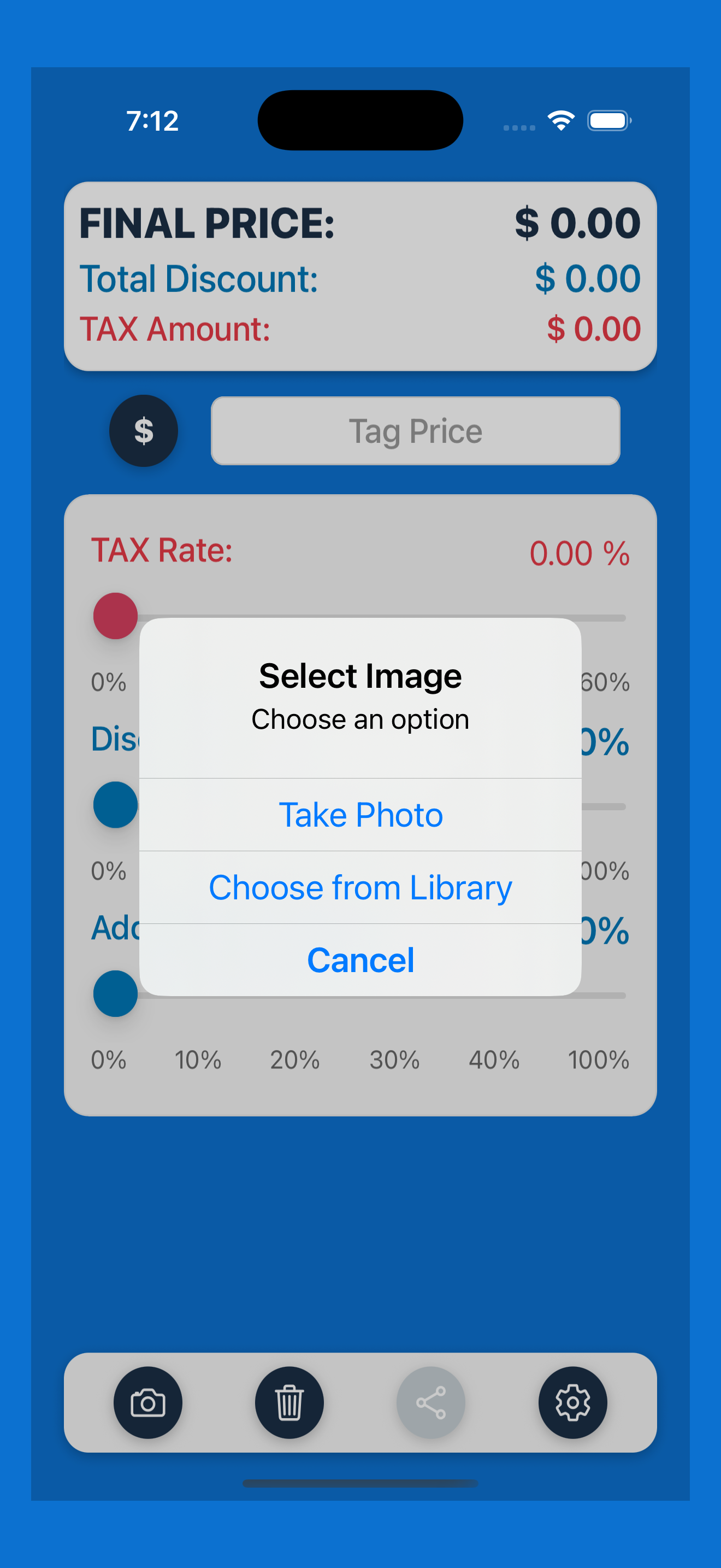 Final Price Calculator - Photo Mode